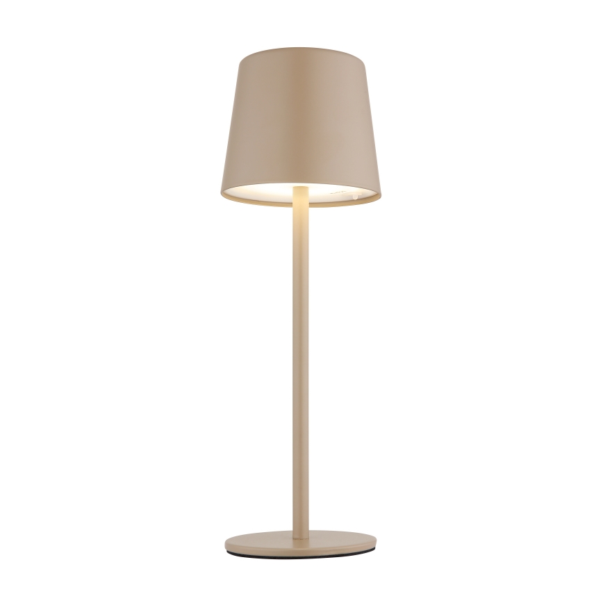 Globo - LED Stmívatelná venkovní dotyková stolní lampa LED/2W/5V 3000/4000/6000K 2200 mAh IP44 krémová