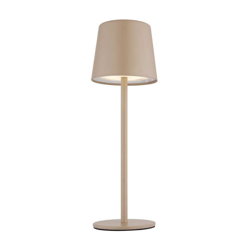 Globo - LED Stmívatelná venkovní dotyková stolní lampa LED/2W/5V 3000/4000/6000K 2200 mAh IP44 krémová