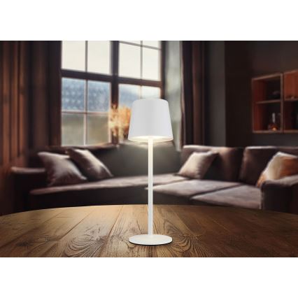 Globo - LED Stmívatelná venkovní dotyková stolní lampa LED/2W/5V 3000/4000/6000K 2200 mAh IP44 bílá