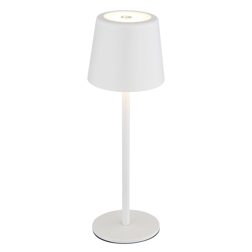 Globo - LED Stmívatelná venkovní dotyková stolní lampa LED/2W/5V 3000/4000/6000K 2200 mAh IP44 bílá
