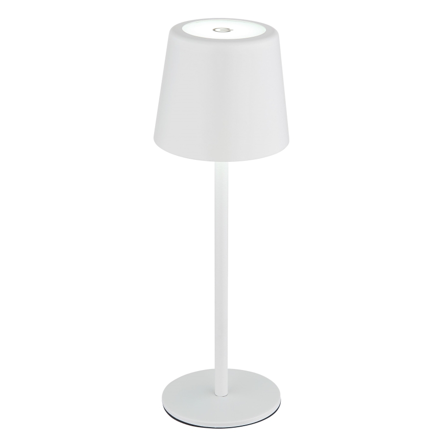 Globo - LED Stmívatelná venkovní dotyková stolní lampa LED/2W/5V 3000/4000/6000K 2200 mAh IP44 bílá