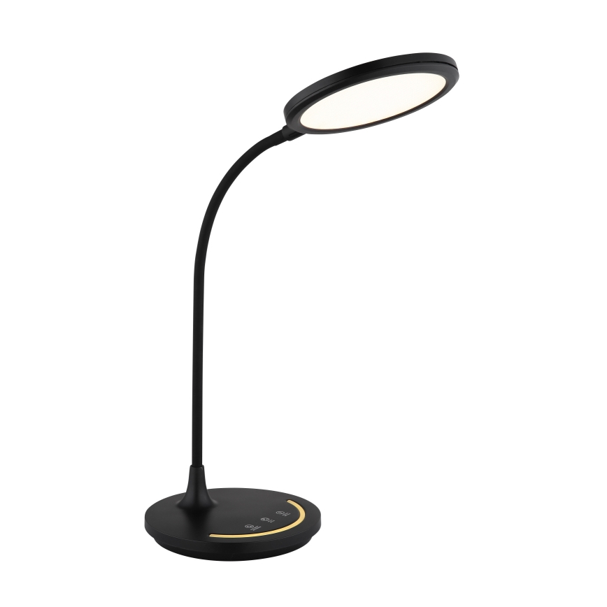 Globo - LED Stmívatelná flexibilní dotyková stolní lampa LED/12W/230V 3000/4000/6500K CRI 90 černá