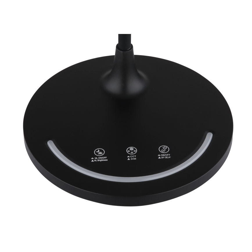 Globo - LED Stmívatelná flexibilní dotyková stolní lampa LED/12W/230V 3000/4000/6500K CRI 90 černá