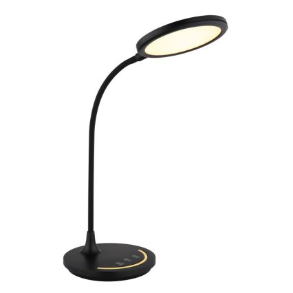 Globo - LED Stmívatelná flexibilní dotyková stolní lampa LED/12W/230V 3000/4000/6500K CRI 90 černá