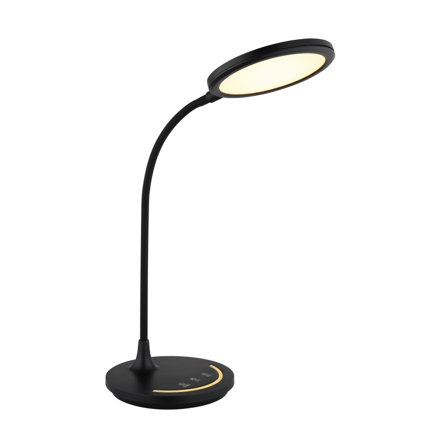 Globo - LED Stmívatelná flexibilní dotyková stolní lampa LED/12W/230V 3000/4000/6500K CRI 90 černá