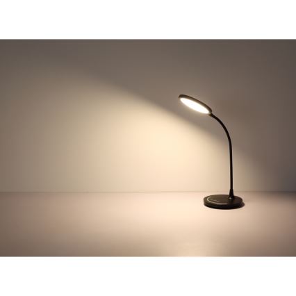 Globo - LED Stmívatelná flexibilní dotyková stolní lampa LED/12W/230V 3000/4000/6500K CRI 90 černá