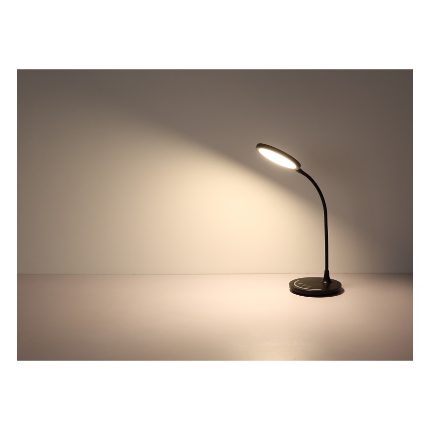 Globo - LED Stmívatelná flexibilní dotyková stolní lampa LED/12W/230V 3000/4000/6500K CRI 90 černá