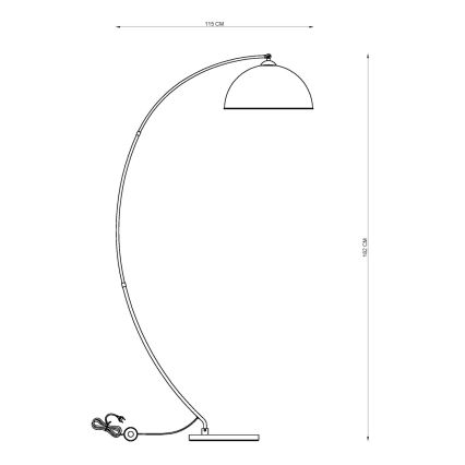 Globo - Stojací lampa 1xE27/60W/230V