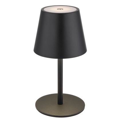 Globo - LED Stmívatelná dotyková nabíjecí venkovní stolní lampa 3v1 LED/3W/5V 3000/4000/5000K IP54 1800 mAh černá