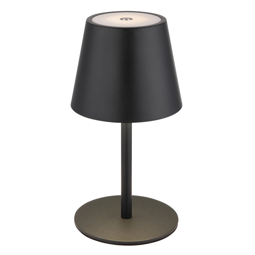 Globo - LED Stmívatelná dotyková nabíjecí venkovní stolní lampa 3v1 LED/3W/5V 3000/4000/5000K IP54 1800 mAh černá