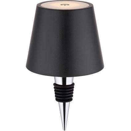 Globo - LED Stmívatelná dotyková nabíjecí venkovní stolní lampa 3v1 LED/3W/5V 3000/4000/5000K IP54 1800 mAh černá