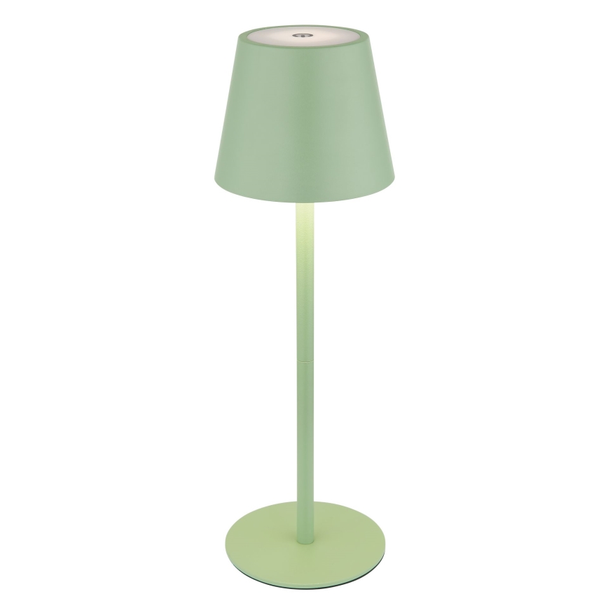 Globo - LED Stmívatelná dotyková nabíjecí venkovní stolní lampa 3v1 LED/3W/5V 3000/4000/5000K IP54 1800 mAh zelená