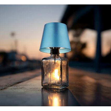 Globo - LED Stmívatelná dotyková nabíjecí venkovní stolní lampa 3v1 LED/3W/5V 3000/4000/5000K IP54 1800 mAh modrá