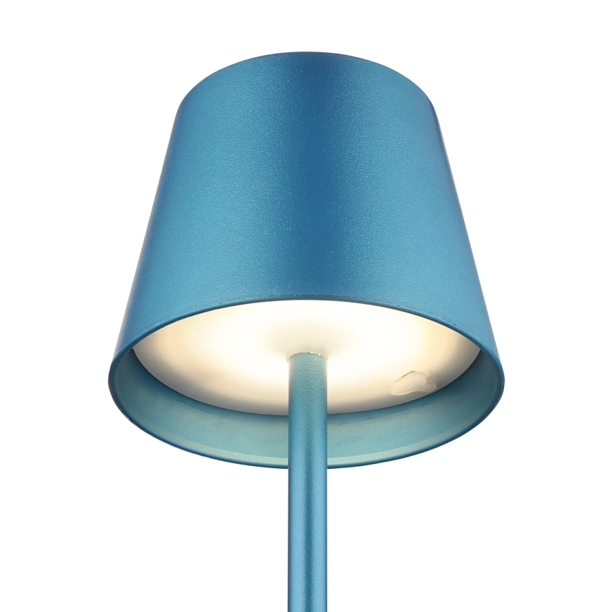 Globo - LED Stmívatelná dotyková nabíjecí venkovní stolní lampa 3v1 LED/3W/5V 3000/4000/5000K IP54 1800 mAh modrá