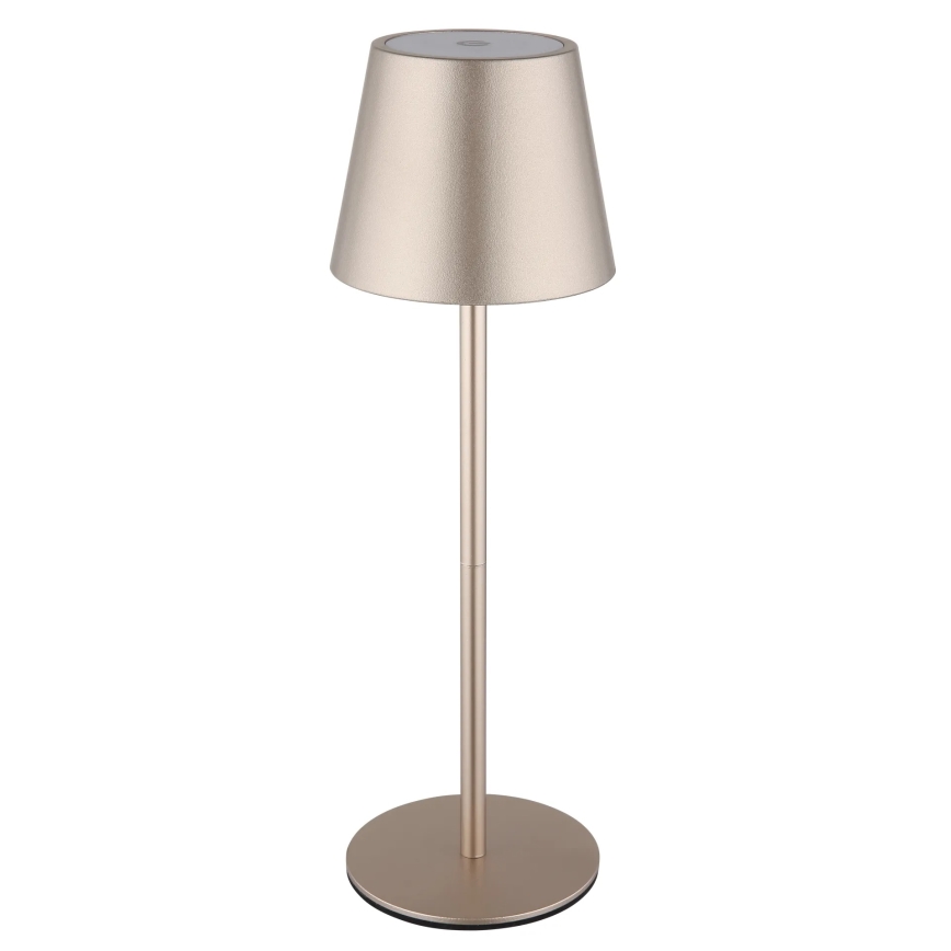 Globo - LED Stmívatelná dotyková nabíjecí venkovní stolní lampa 3v1 LED/3W/5V 3000/4000/5000K IP54 1800 mAh mosaz