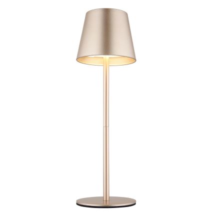 Globo - LED Stmívatelná dotyková nabíjecí venkovní stolní lampa 3v1 LED/3W/5V 3000/4000/5000K IP54 1800 mAh mosaz