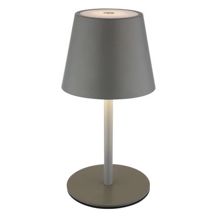 Globo - LED Stmívatelná dotyková nabíjecí venkovní stolní lampa 3v1 LED/3W/5V 3000/4000/5000K IP54 1800 mAh šedá