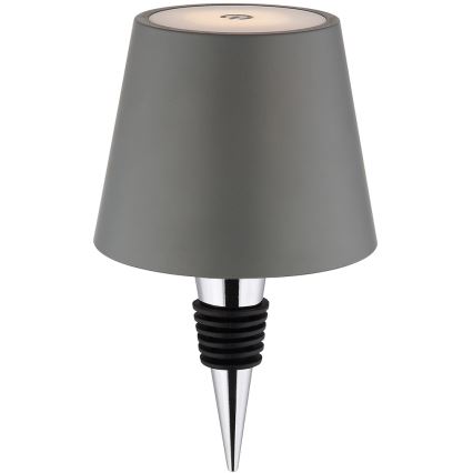 Globo - LED Stmívatelná dotyková nabíjecí venkovní stolní lampa 3v1 LED/3W/5V 3000/4000/5000K IP54 1800 mAh šedá