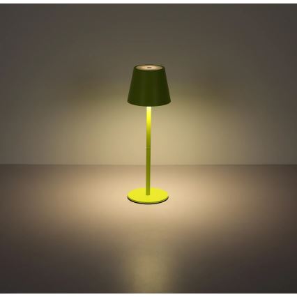 Globo - LED Stmívatelná dotyková nabíjecí venkovní stolní lampa 3v1 LED/3W/5V 3000/4000/5000K IP54 1800 mAh zelená