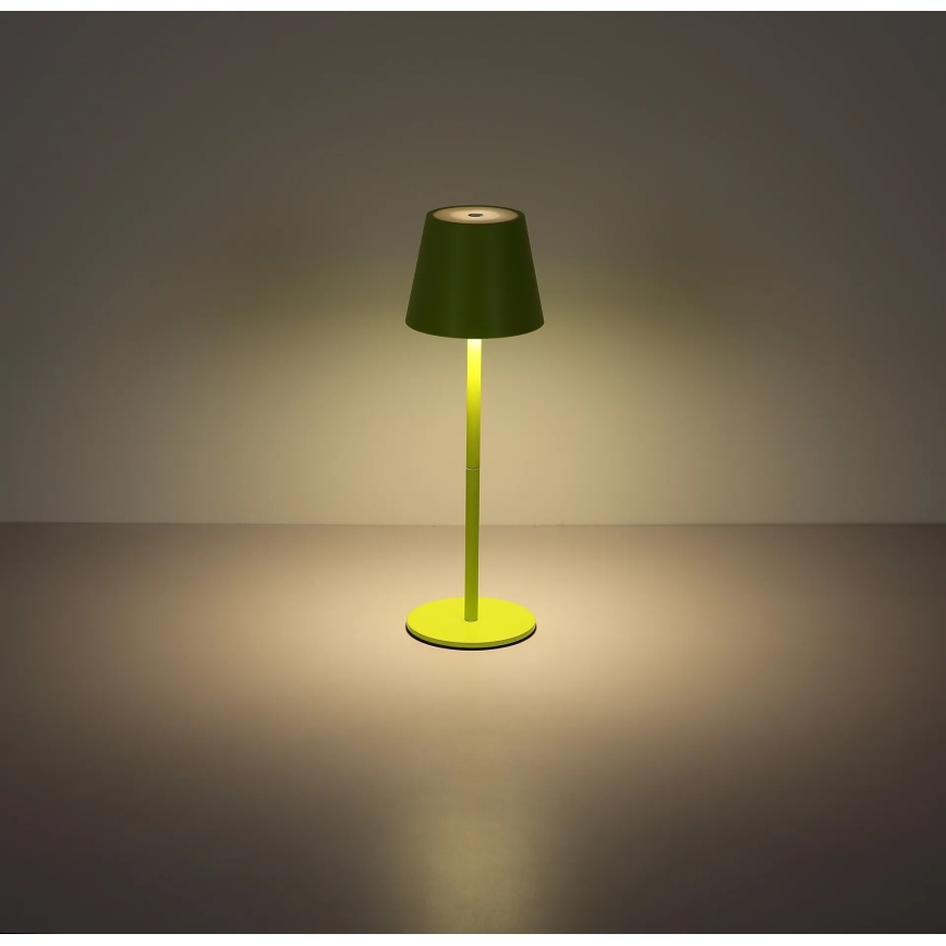 Globo - LED Stmívatelná dotyková nabíjecí venkovní stolní lampa 3v1 LED/3W/5V 3000/4000/5000K IP54 1800 mAh zelená