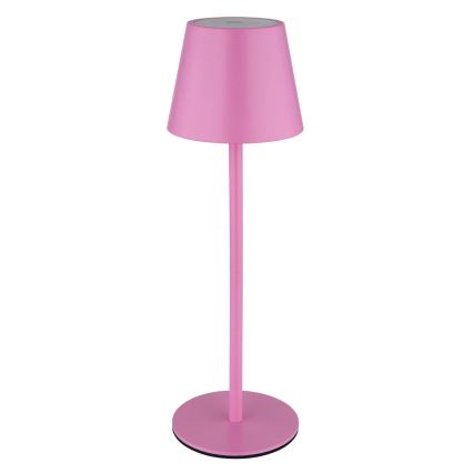 Globo - LED Stmívatelná dotyková nabíjecí venkovní stolní lampa 3v1 LED/3W/5V 3000/4000/5000K IP54 1800 mAh růžová