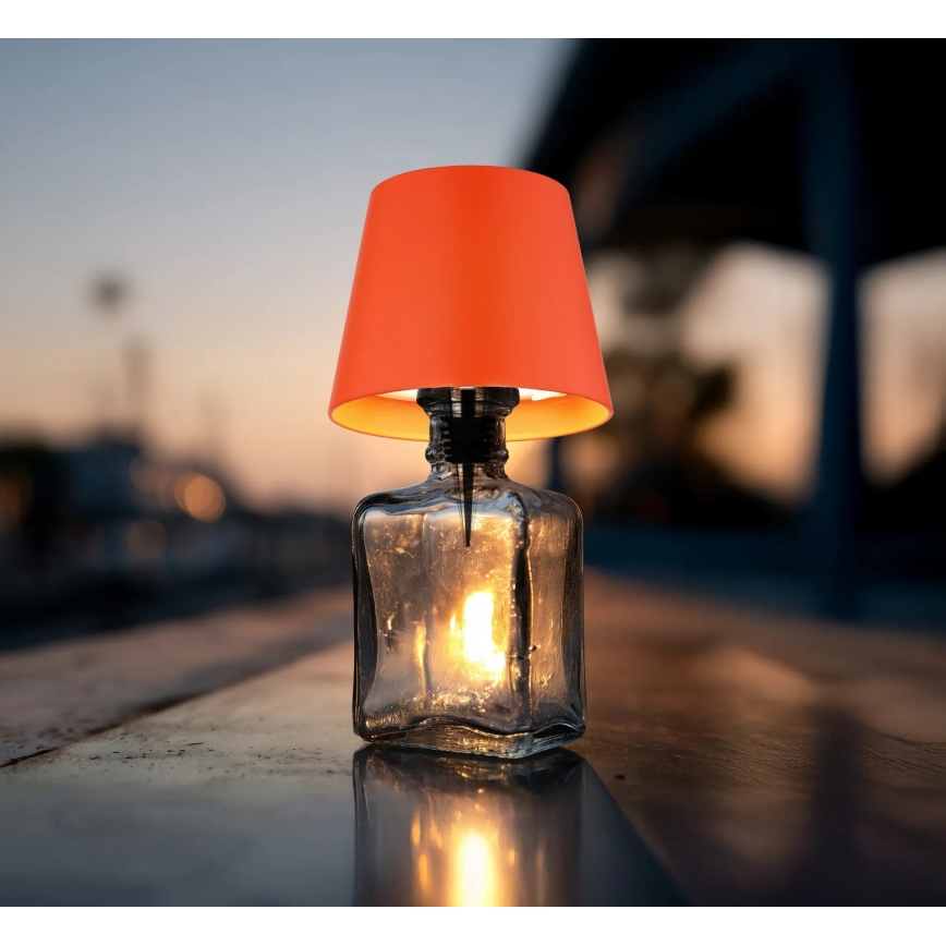 Globo - LED Stmívatelná dotyková nabíjecí venkovní stolní lampa 3v1 LED/3W/5V 3000/4000/5000K IP54 1800 mAh červená