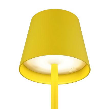 Globo - LED Stmívatelná dotyková nabíjecí venkovní stolní lampa 3v1 LED/3W/5V 3000/4000/5000K IP54 1800 mAh žlutá
