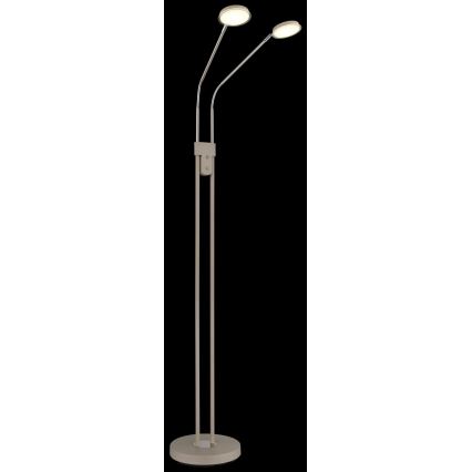 Globo - LED Stmívatelná stojací lampa 2xLED/6,5W/230V 2700/3350/4000K béžová
