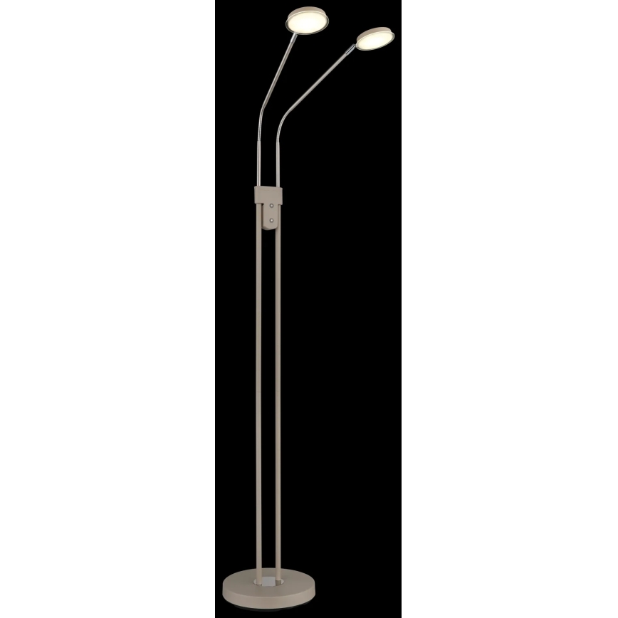 Globo - LED Stmívatelná stojací lampa 2xLED/6,5W/230V 2700/3350/4000K béžová