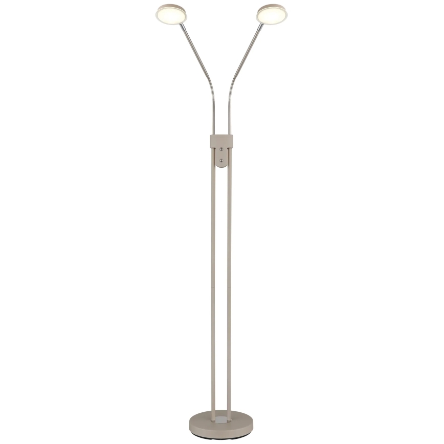 Globo - LED Stmívatelná stojací lampa 2xLED/6,5W/230V 2700/3350/4000K béžová