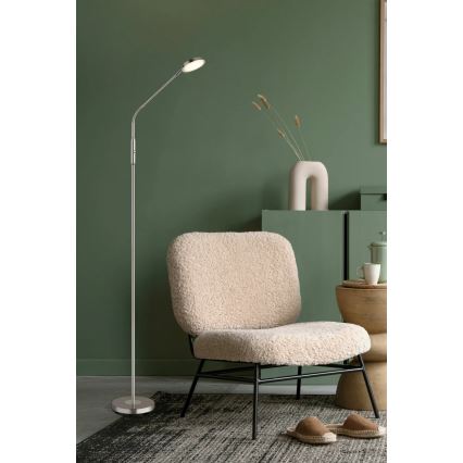 Globo - LED Stmívatelná dotyková stojací lampa LED/6,5W/230V 2700/3350/4000K matný chrom