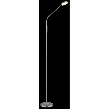 Globo - LED Stmívatelná dotyková stojací lampa LED/6,5W/230V 2700/3350/4000K matný chrom