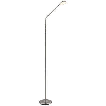 Globo - LED Stmívatelná dotyková stojací lampa LED/6,5W/230V 2700/3350/4000K matný chrom
