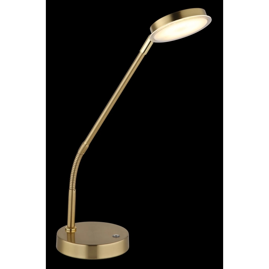 Globo - LED Stmívatelná dotyková stolní lampa LED/6,5W/230V 2700/3350/4000K mosaz
