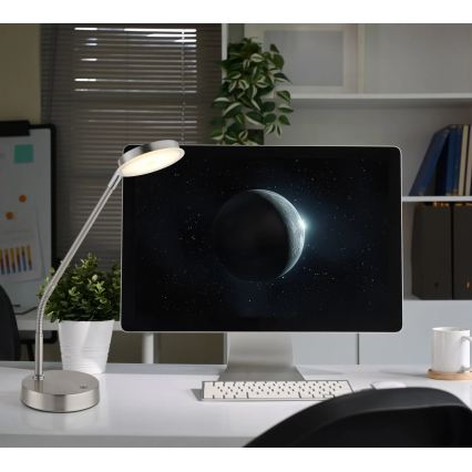 Globo - LED Stmívatelná dotyková stolní lampa LED/6,5W/230V 2700/3350/4000K matný chrom