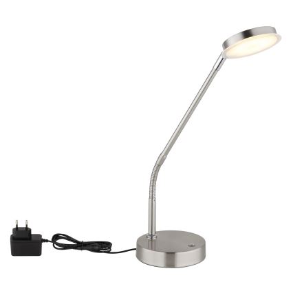 Globo - LED Stmívatelná dotyková stolní lampa LED/6,5W/230V 2700/3350/4000K matný chrom
