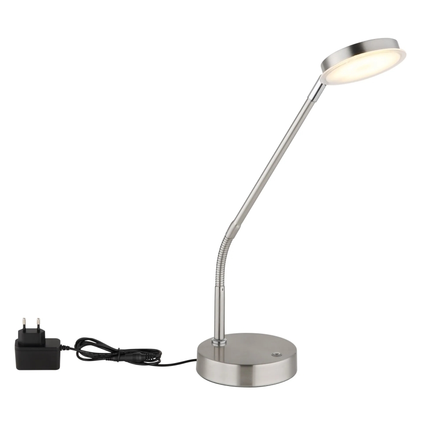 Globo - LED Stmívatelná dotyková stolní lampa LED/6,5W/230V 2700/3350/4000K matný chrom
