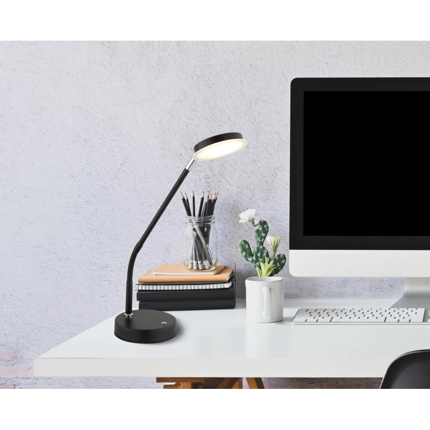 Globo - LED Stmívatelná dotyková stolní lampa LED/6,5W/230V 2700/3350/4000K černá
