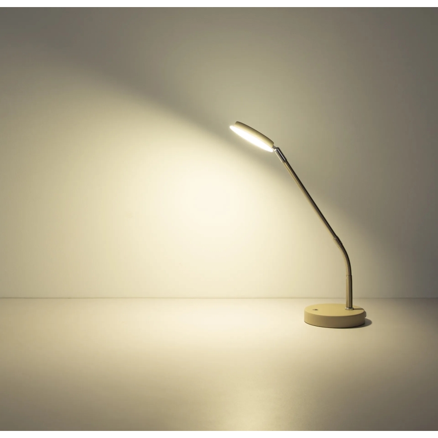 Globo - LED Stmívatelná dotyková stolní lampa LED/6,5W/230V 2700/3350/4000K béžová