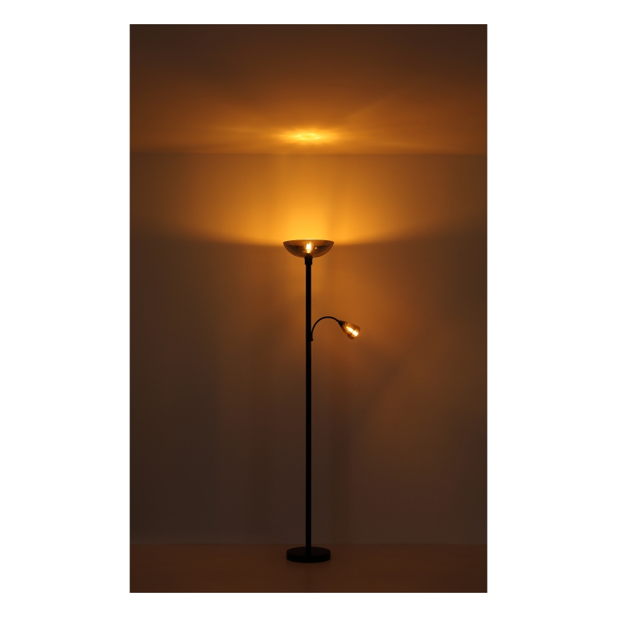 Globo - Stojací lampa 1xE27/60W/230V + 1xE14/40W