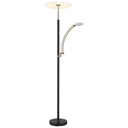 Globo - LED Stmívatelná stojací lampa LED/40W/230V + LED/5,5W 2700/4000/6000K černá