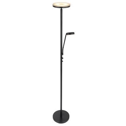 Globo - LED Stmívatelná stojací lampa LED/18,5W/230V + LED/4,5W 3000K černá