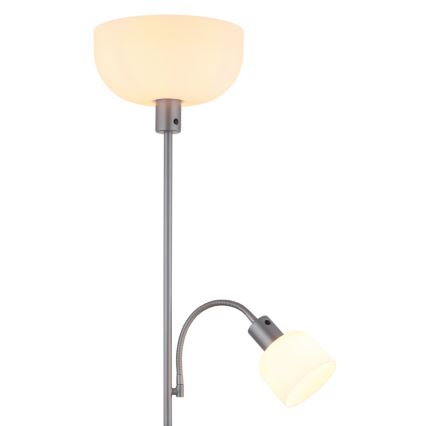 Globo - Stojací lampa 1xE27/40W/230V + 1xE14/25W