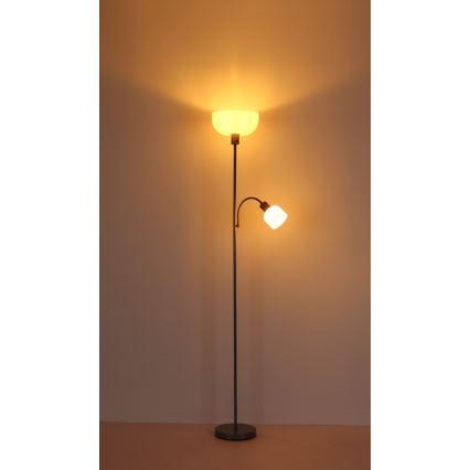 Globo - Stojací lampa 1xE27/40W/230V + 1xE14/25W