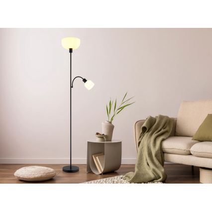 Globo - Stojací lampa 1xE27/40W/230V + 1xE14/25W