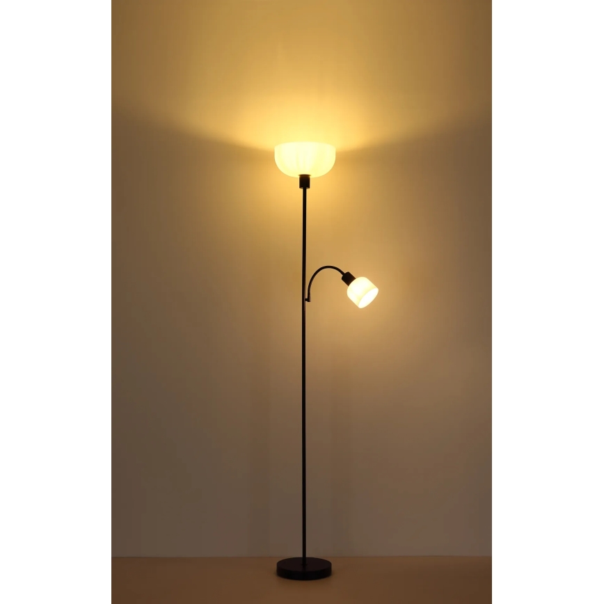 Globo - Stojací lampa 1xE27/40W/230V + 1xE14/25W