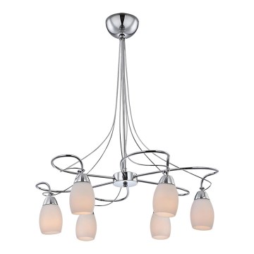 Globo 60203-6 - Lustr na tyči ALBA 6xE14/40W/230V