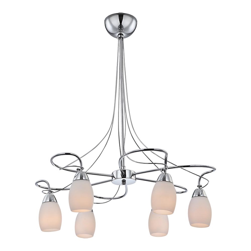 Globo 60203-6 - Lustr na tyči ALBA 6xE14/40W/230V