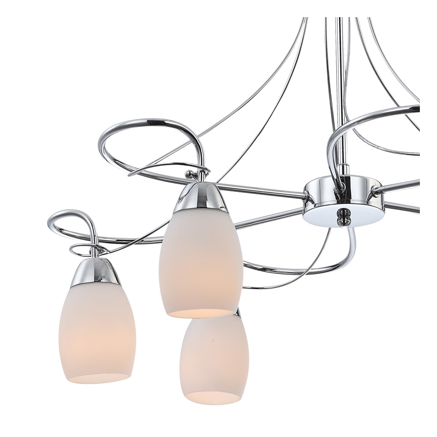 Globo 60203-6 - Lustr na tyči ALBA 6xE14/40W/230V