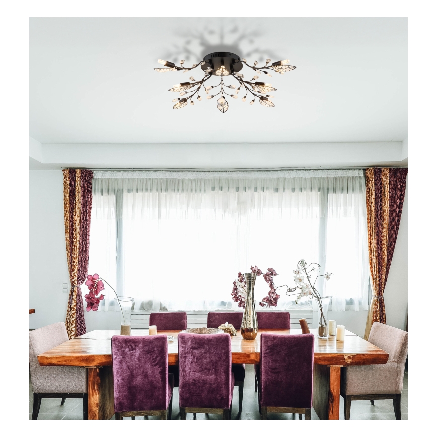 Globo - Stropní svítidlo 8xG9/5W/230V pr. 76 cm